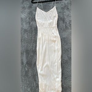 NWT All things golden white midi dress size small